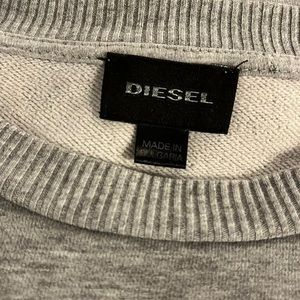 Diesel - men’s sweater with zipper front detail
